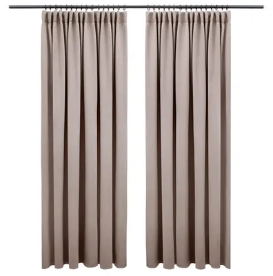 Imagen del producto de Cortinas opacas con lazada, 160 x 132 cm, juego de 2