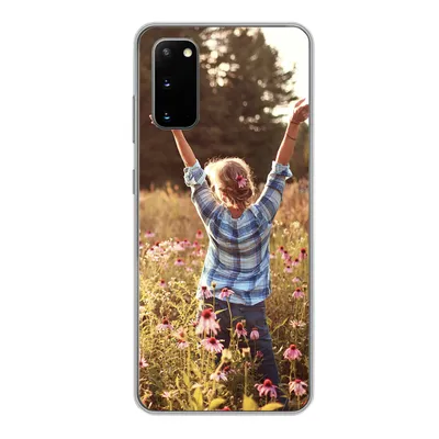 Produktbild von MuchoWow® Handyhülle Schutzhülle Hülle für Samsung Galaxy S20 Frau - Blumen - Frühling Silikon Softcase Handy Hülle - Bild