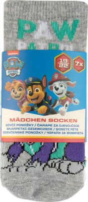 Produktbild von Paw Patrol Skye Everest Kinder Mädchen Sneaker-Socken Set 7 Paar             , Größe:23-26