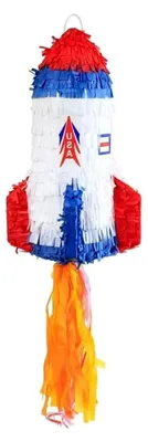 Produktbild von Weltraum Raketen-Pinata zum Befüllen für Kindergeburtstage von Jungen und Mädchen
