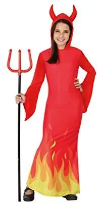 Produktbild von ATOSA 26586 - Teufelin, Mädchen, Größe 128, rot