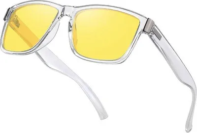 Zdjęcie produktu dla Okulary nocne polaryzacyjne - okulary przeciwsłoneczne o żółtej powłoce - antyrefleksyjne - bezpieczna jazda samochodem w nocy