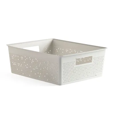 Produktbild von TATAY Aufbewahrungsbox, 12L, stapelbar, 30x39x13,5 cm, Weiß