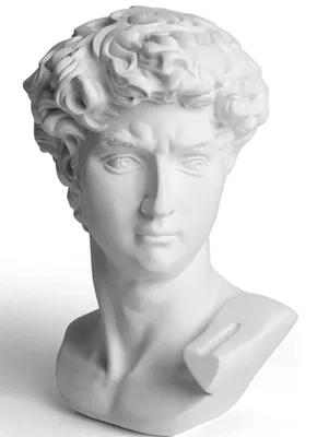 David-Büste aus Harz, 15 cm, griechische Mythologie, Dekoration