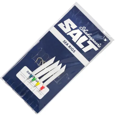 Produktbild von Shakespeare Salt Rig Daylite Lure White 3/0 - Makrelenvorfach