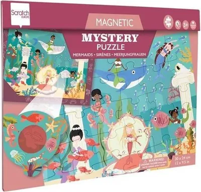 Zdjęcie produktu dla Puzzle magnetyczne i gra 2w1 Syrenki