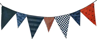 Produktbild von Halloween Dekoration - Girlande (Stoff, 2m)
