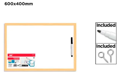 Obrázek produktu pro Bílá tabule pro výuku práce s fixami, 60 x 40 cm