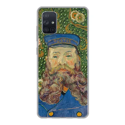Produktbild von MuchoWow® Handyhülle Schutzhülle Hülle für Samsung Galaxy A71 Porträt des Postboten Joseph Roulin - Vincent van Gogh Silikon Softcase Handy Hülle - Kartenbesitzer