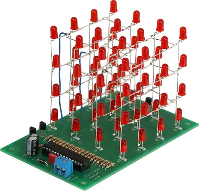 Produktbild von Bausatz LED-Cube 4x4x4, V2.0