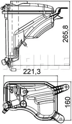 Produktbild von MAHLE Ausgleichsbehälter Kühlmittel für BMW 3 Touring (E91) Kühlwasser CRT 207 000S