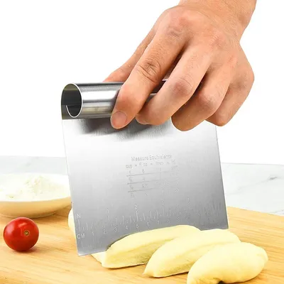 Obrázok produktu pre CHPN - Škrabka na cesto - Nož na cesto - Škrabka na cesto - Nož na cesto - Nôž na cesto - Nerezová oceľ - Pečenie - Pečenie chleba - Pečiar