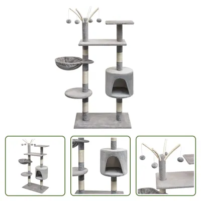 Obrázok produktu pre The Living Store Škrabadlo pre mačky 125 cm sivé