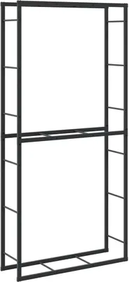 Produktbild von Brennholzregal Schwarz 100x30x209 cm Stahl