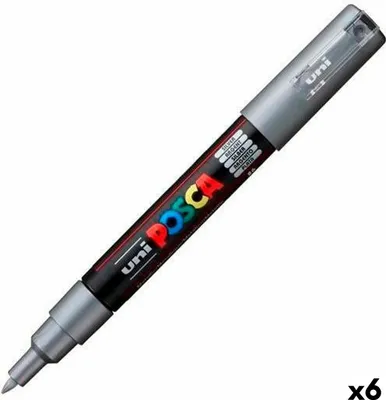 Image de Feutres POSCA PC-1M argent (6 pièces)