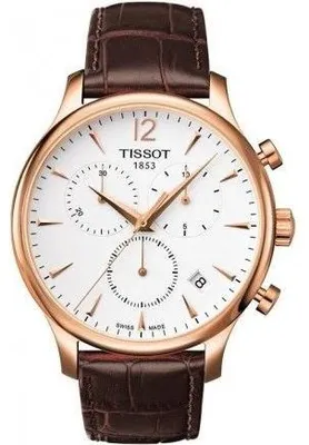 Produktbild von Tissot T063.617.36.037.00 Herren-Armbanduhr, Edelstahl-Gehuse, Leder-Armband