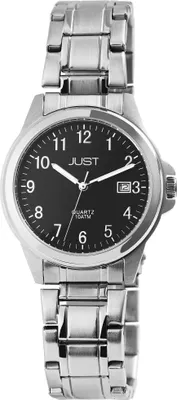 Produktbild von Just "Baroon" Herrenuhr mit Edelstahlband, 3-Zeiger, Datumsanzeige