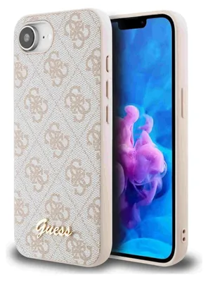Obrázok produktu pre Guess Hardcase 4G Script Logo kryt na iPhone 16e – ružový