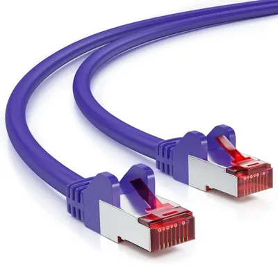Produktbild von deleyCON MK3051, 20 m, Cat6, S/FTP (S-STP), RJ-45, RJ-45, Violett