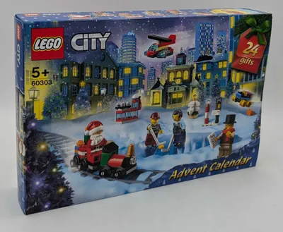 Produktbild von LEGO 60303 City Adventskalender 2021 Minimodellbau, Weihnachtskalender für Kinder ab 5 Jahren mit Spielbrett und 6 Minifiguren, Weihnachtsgeschenke