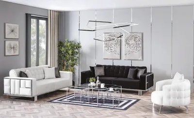 Immagine prodotto di Divano multifunzionale regolabile divano a due posti divani di design bianco