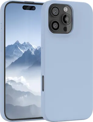 Produktbild von EAZY CASE Silikonhülle für Apple iPhone 16 Pro Max Silikon Backcover Schutz in Blau