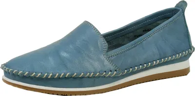 Produktbild von Andrea Conti Damen Slipper aus Leder weich und bequem 1889601, Größe:37 EU, Farbe:Blau