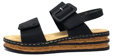 Produktbild von Rieker Comfortabel Sandalen Plat - Zwart - Maat 42
