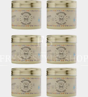Produktbild von 6x Bandido Haarwachs Hair Wax 125ml - Neues Design - Neue Rezeptur Fiber ( Spider Wax )
