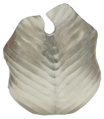 Aluminium-Vase, gold, 41 x 38 x 18 cm