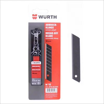 Produktbild von Würth Abbrechklinge Extrem Scharf 18 mm 10 St. Ersatzklinge 071566053