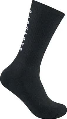 Produktbild von Carhartt MIDWEIGHT LOGO CREW SOCK 3 PACK SC9913M, Farbe:black, Größe:LRG