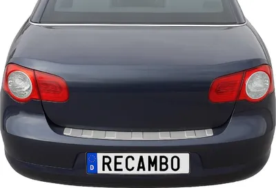 Obrázek produktu pro Matně kartáčovaná ochrana nárazníku z nerezové oceli pro VW EOS | 2006-2015 | se zkosením