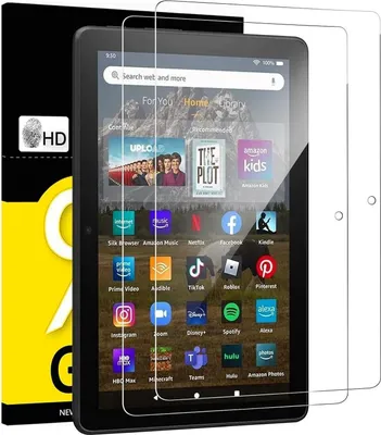 Produktbild von Panzer Schutz Glas für Amazon Fire HD 8, HD 8 Plus 9H Härte 2 Stück