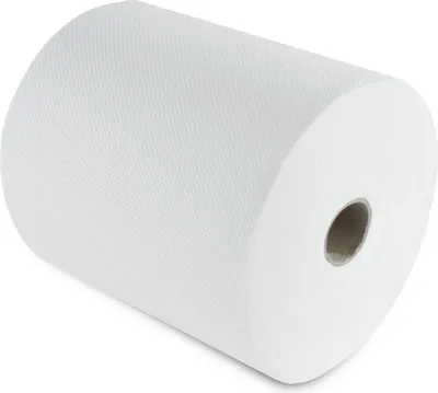 Produktbild von Funny Handtuchrolle für Spender | Zellstoff hochweiß, geprägt, verleimt | 6 Rollen | Lauflänge 130 m |praktische Papierrollen für Handtuchspender in Toiletten, Büros, Praxen und Studios