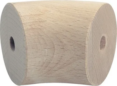 Produktbild von Handlaufbogen Buche 2 x gebohrt 45 ° Ø 52 mm