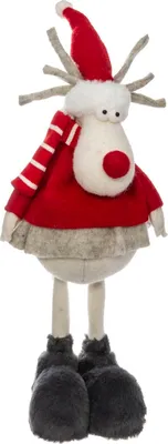 Obrázok produktu pre Vianočná dekorácia sob, červená, 61 cm
