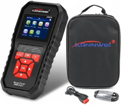 Produktbild von OBD2-Autodiagnosetester Konnwei KW850, Fehler lesen/löschen, EVAP-Test, O2-Sensor, Batterie, Motor & Batterie, 2,8-Zoll-Farbdisplay, mehrmarkenkompatibel