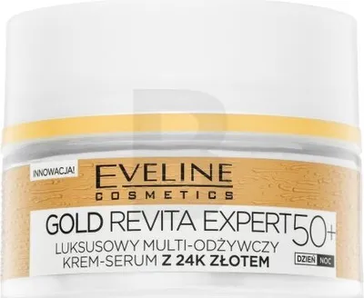 Immagine prodotto di EVELINE Gold Lift Expert 50+ lussuoso siero in crema multi-rimpolpante giorno/notte con oro 24k 50ml
