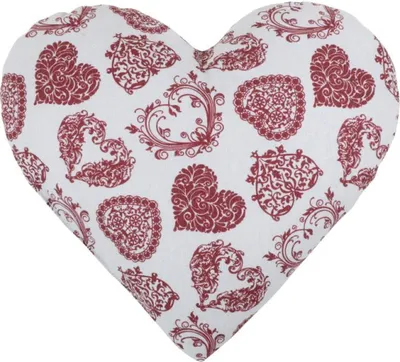 Obrázek produktu pro SRDCE - 42x40 cm - Šedá,Vínová