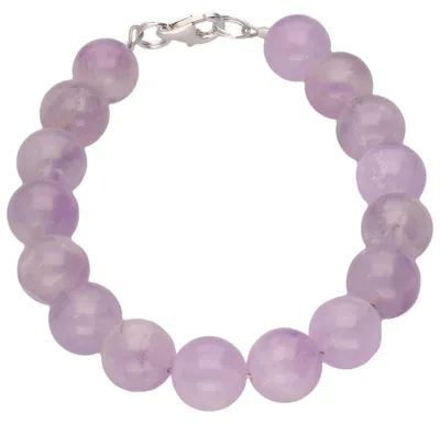 Armband-Amethyst-Kugel-925-Silber-20cm