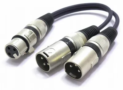 Produktbild von Vitalco 11063P XLR Adapter Verteiler 1x Buchse auf 2x Stecker