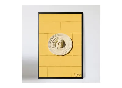 Produktbild von Maske Holz Foto Bild 40x60cm Kunst Fotografie Wand Theater Karneval Fassade
