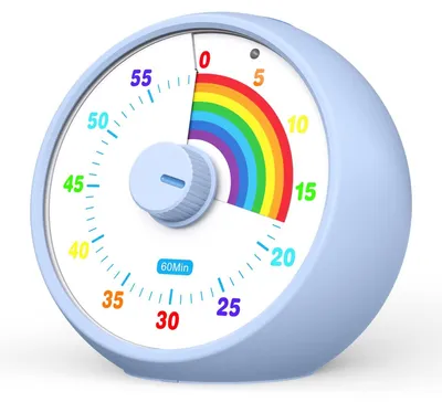 Image de Solidchoice - Minuteur visuel pour enfants, avec un compte à rebours de 60 minutes