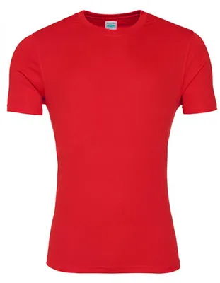 Produktbild von Just Cool JC020 | Herren Cool Smooth T / UV-Schutzfaktor 30+ - Farbe: Fire Red - Größe: XL