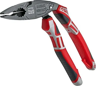 Immagine prodotto di Pinze combinate ergonomiche NWS ErgoCombi su scheda SB 1096-69-200-SB, taglienti ulteriormente temprati a induzione Zone di presa per materiale piatto e rotondo
