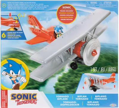 Produktbild von Sonic - 2,5-Zoll-Tornado-Doppeldecker mit Sonic-Figur
