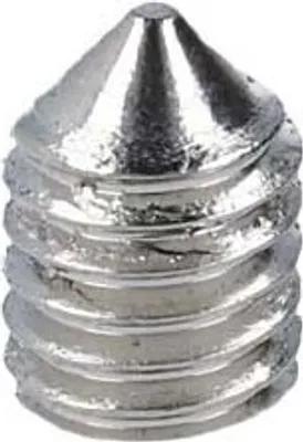 Produktbild von 5x Edelstahl Wurmschraube Madenschraube Kegelkopf-Spitze Tür-Montageschraube DIN 914 M6x7mm