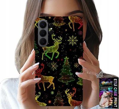 Produktbild von Etui Do Samsung Galaxy S26 Ultra - Renifer, Płatek Śniegu, Choinka + Szkło