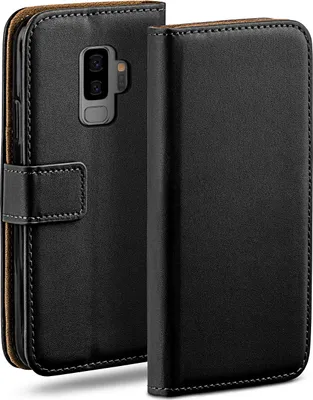 Produktbild von moex® Book Case kompatibel mit Samsung Galaxy S9 Plus - Hülle 360 Grad klappbar, Schwarz